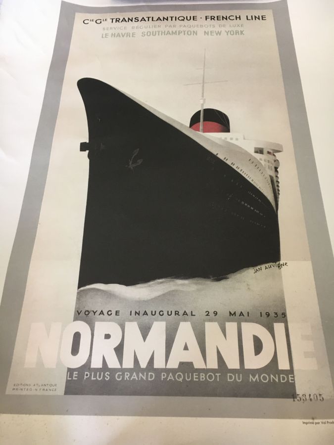 Affiche maritime rééditée