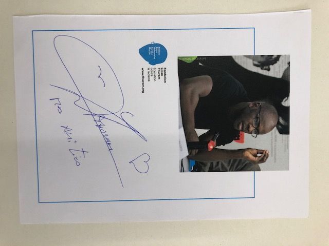 Autographe authentique de Lilian THURAM